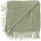 Unique living plaid palma tea green -130x160cm