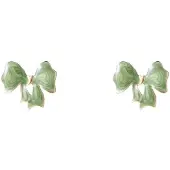 Go Dutch Label Oorknoppen Enamel Bow Mint
