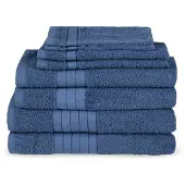 Good Morning Badgoedset 100% katoen - denim - 8 delig