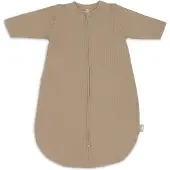 Jollein Baby Slaapzak Zomer Met Afritsbare Mouw 110cm - Rond - Ajour Biscuit - Zomerslaapzak