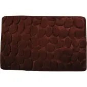 MSV Badmat met Antislip Onderzijde – Zachte Absorberend Badkamer Mat met Kiezelsteendesign
