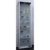 VCM Vitrinekast wandvitrine Edana maxi met LED zilver hangend of staand