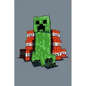 Disney Minecraft fleece deken Creeper - 110x140 cm