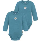 Normani Rompertje/body 'Tuai' blauw / grijs / wit