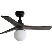 Faro Klim Plafondventilator Black | Walnut | S (Ø92cm) | With light (E27)