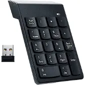 24hShop Draadloos Numeriek Toetsenbord - Batterij Inbegrepen - Compact Wireless Design