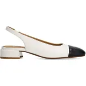 Manfield Witte leren slingbacks | Maat 41