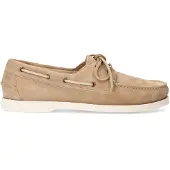 Manfield Beige suède bootschoenen | Maat 43
