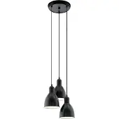 Eglo Priddy Hanglamp - E27 - Ø 32,5 cm - Zwart/Wit
