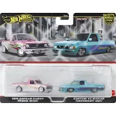 Hot Wheels HRR78 1975 Datsun Sunny Truck B120 en Custom 93 Nissan Hardbody D21 Duopack