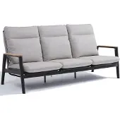 AVH-Collectie Alzano 3-zitsbank zand rope aluminium antraciet