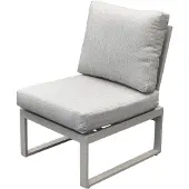 AVH-Collectie Saigon middenelement aluminium latte soft grey kussens