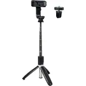 BLOW Selfie Stick-statief met Bluetooth-afstandsbediening - Zwart