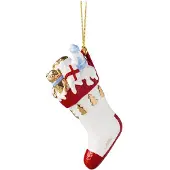 Villeroy & Boch Christmas Classics kersthanger laars Wit-rood