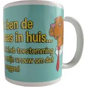 Paper Dreams Funny Mugs 34- ik ben de baas in huis