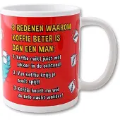 Paper Dreams Funny Mugs - 3 redenen koffie man