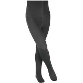 Falke Comfort Wool dik eenkleurig wol panty kinderen grijs - maat 134-146