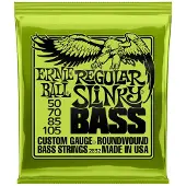 Ernie Ball Regular Slinky - Bassnaren - Nickel Wound Roundwound - Hexa Stalen Kern - Element Shield Verpakking