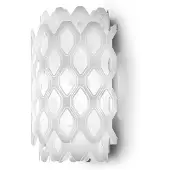 Slamp Design wandlamp Charlotte, dimbaar, wit / opaal, Woon-/ Eetkamer, Kunststof, Design, Wandlamp design