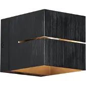 QAZQA Moderne gunmetal wandlamp met lichteffect - Transfer Groove