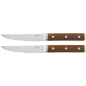 Sambonet Steakmes Sirloin Steel Wood (Set van 2)