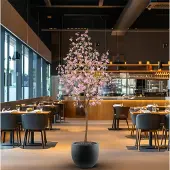 Maxifleur Kunstplanten Bloesem Kunstboom 260cm roze