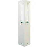 Albert buitenlamp Oblong wit