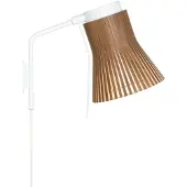 Secto Design Petite 4630 Muurlamp Walnut veneer | Directly to the wall