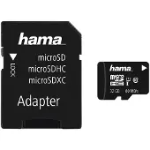 Hama microSDHC 32GB Class 10 UHS-I 80MB/s + Adapter/Foto