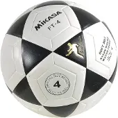 MIKASA FT-4 Voetbal Zwart, Wit
