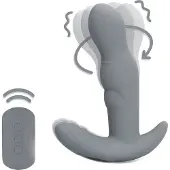 Loveline Roterende Prostaat Vibrator Gotham Grey 13 cm
