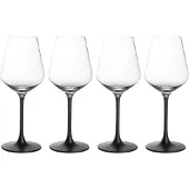Villeroy & Boch Manufacture Rock rodewijnglas 47 cl 4-pack Transparant-zwart