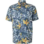 Superdry Overhemd saffier / lichtblauw / honing / wit