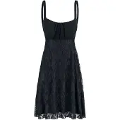 Black premium by emp Midi-jurk - Alone In The Dark - S tot 5XL - voor Vrouwen - zwart - Maat M