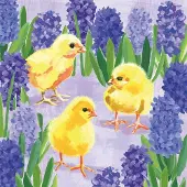 Ppd Lunch servetten - Chicks in Hyacinth