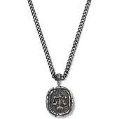 Frank 1967 Frank1967 7FN-0039 zodiac ketting - 60CM - weegschaal - Cadeau voor mannen - Sterrenbeeld
