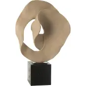 J-Line Deco abstract on base resin beige/black
