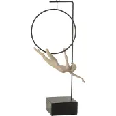 J-Line Gymnaste hoepel gamma resin beige/zwart
