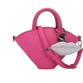 Buffalo Handtas 'Sculpt' lichtgrijs / pink / zwart / wit