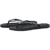 Ilse jacobsen Teenslipper 'CHEERFUL 03G' donkerblauw / zilver
