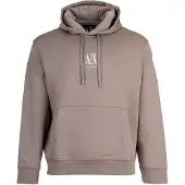 Armani Exchange Sweatshirt donkerbeige / wit