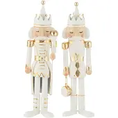 J-Line Notenkraker ijzer goud/wit small assortiment van 2