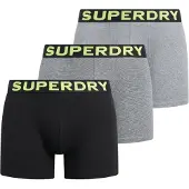 Superdry Boxershorts grijs / limoen / zwart