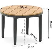 Coco Toscane loungetafel ø 50 cm