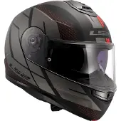 LS2 LS2FF908StrobeIICodeZwartGrijs06Systeemhelm Maat S