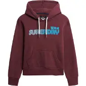 Superdry Sweatshirt lichtblauw / bourgogne