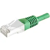 Dexlan Patchkabel S/FTP (PIMF), CAT.6A EIA/TIA, Class EA, grün, 15,0 m Patchkabel mit besonders schmalem Kn