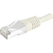 Exertis Connect Patchkabel S/FTP (PIMF), CAT.6A EIA/TIA, Class EA, grau, 3.0 m Patchkabel mit besonders schmalem Kni