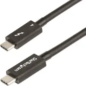 StarTech.com 50cm Thunderbolt 4 Kabel, 40Gbps, 100W PD, 4K/8K Video, Intel-Certified Thunderbolt Kabel, Compatibel met USB4/Thunderbolt 3/USB 3.2/USB Type-C/DisplayPort