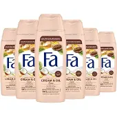 Fa Cream&Oil Cacaobutter & Coco Oil douchegel - 6 x 250 ml - voordeelverpakking